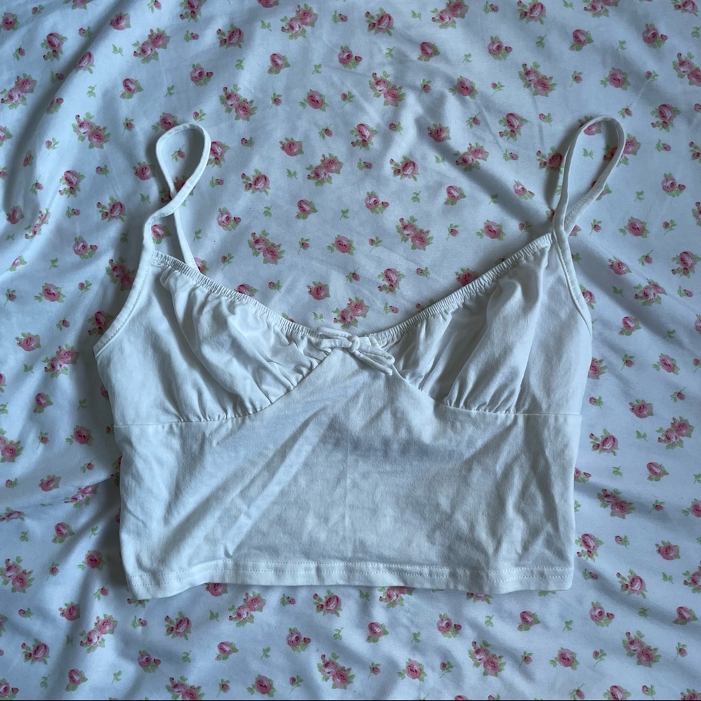 5/$25 white bustier tank yesstyle